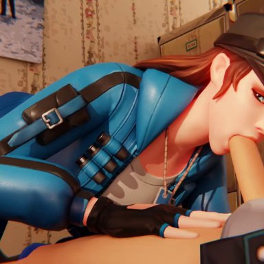 fortnite, cloud striker (fortnite), lapebr91, 1girls, blowjob, fellatio, 3d, 3d (artwork), animated, sound, tagme, video