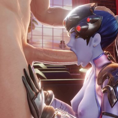 blizzard entertainment, overwatch, widowmaker, bordeaux black, hentaudio, saveass , blowjob, deepthroat, oral, oral penetration, oral sex, purple hair, purple skin, tageme, throat bulge