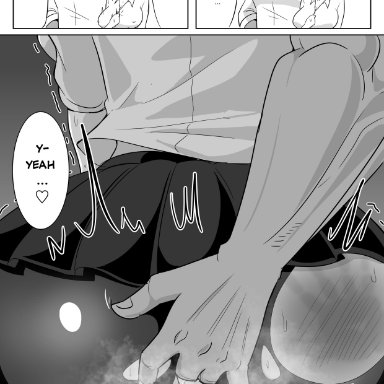 tomo-chan wa onna no ko, aizawa tomo, yamino kuroko, 1boy, after sex, bike shorts, bike shorts under skirt, cuckold, female, fingering, netorare, ntr, ripped shorts, school uniform, skirt