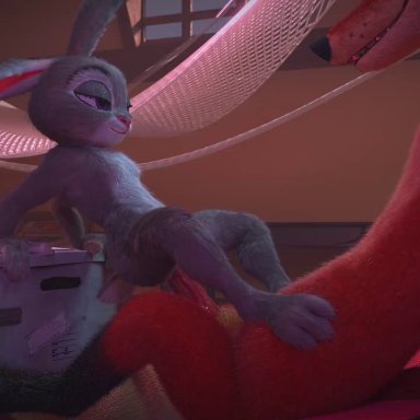 disney, zootopia, judy hopps, nick wilde, twitchyanimation, 3 toes, 4 fingers, animal genitalia, animal penis, anthro, anthro on anthro, anthro penetrated, anthro penetrating, anthro penetrating anthro, black body