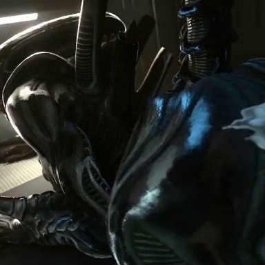 alien (franchise), xenomorph, snips456fur, 1boy, alien, ambiguous gender, big ass, bubble ass, bubble butt, cum, cum inside, cum on ass, dat ass, ejaculation, fat ass