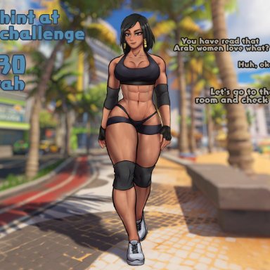 overwatch, pharah, meowlinch, arabian female, before anal, imminent anal, muscular female, thick thighs, tagme