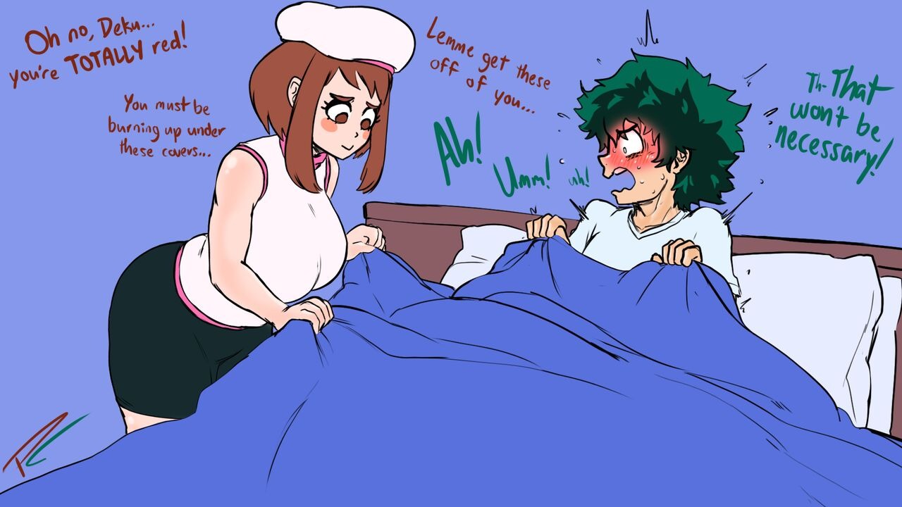 Rule 34 XYZ / my hero academia, izuku midoriya, mina ashido, ochako uraraka,  pleasure castle