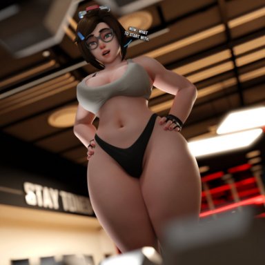 blizzard entertainment, overwatch, overwatch 2, mei-ling zhou, mei (overwatch), mei ling zhou, smitty34, 1girls, asian, asian female, big ass, big breasts, big butt, bottom heavy, breasts