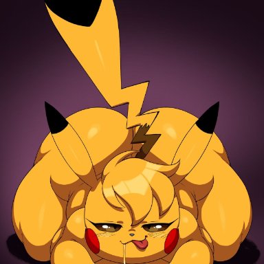 nintendo, nintendo switch, pokemon, super smash bros., super smash bros. ultimate, pichu, pikachu, pikachu libre, pok&#233;mon (species), joaoppereiraus, 1boy, ass, big ass, big breasts, breasts