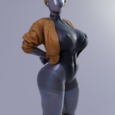 atomic heart, focus entertainment, mundfish, right (atomic heart), the twins (atomic heart), keyd10iori, 1girls, android, android girl, artificial intelligence, ass, athletic, athletic female, big breasts, breasts