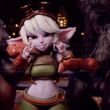 league of legends, tristana, yordle, biggreen, cum, no humans, oral, penis, sex, spitroast, straight, vaginal penetration, animated, tagme, video