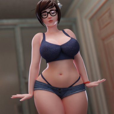 blizzard entertainment, overwatch, overwatch 2, mei-ling zhou, mei (overwatch), mei ling zhou, smitty34, 1girls, asian, asian female, big ass, big breasts, big butt, bottom heavy, breasts
