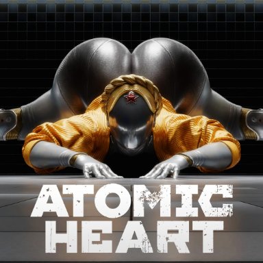 atomic heart, the twins (atomic heart), drakepowers, huge butt, jackopose, robot, jack-o pose, self upload