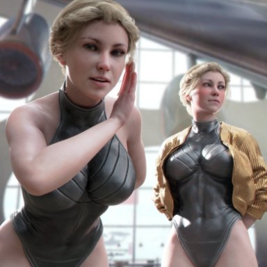 atomic heart, focus entertainment, mundfish, ekaterina nechayeva, left (atomic heart), right (atomic heart), the twins (atomic heart), word2, 2girls, android, android girl, athletic, athletic female, ballerina, big breasts