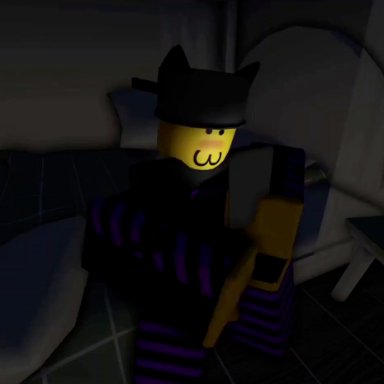 roblox, leo (utrenkl), robloxian, saara (utrenkl), utrenkl, 1boy, 1boy1girl, 1girls, 69, 69 position, :3, ass, ass focus, ass grab, balls