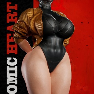 atomic heart, the twins (atomic heart), keyd10iori, snoopz, 1girls, android, ballerina, big ass, big breasts, robot girl, thick thighs, wide hips