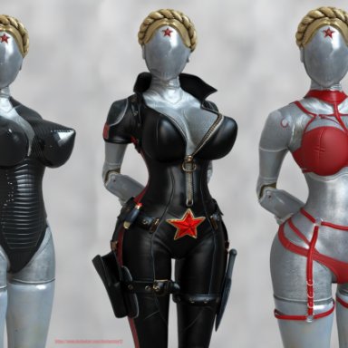 atomic heart, focus entertainment, mundfish, left (atomic heart), right (atomic heart), the twins (atomic heart), deviantstar12, 1girls, android, android girl, athletic, athletic female, ballerina, big breasts, breasts