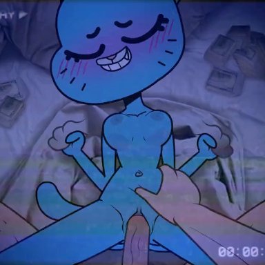 the amazing world of gumball, nicole watterson, canaryprimary, breasts, male/female, milf, nipples, nude, penis, prostitution, sex, vaginal penetration, 2d, animated, loop