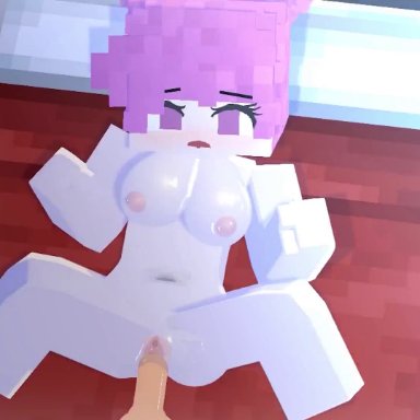 minecraft, mizuki (minecraft), mymizukid, 1boy, 1girls, big breasts, big penis, cum, cum drip, cum in pussy, cum inflation, cum inside, cum on body, cumshot, female