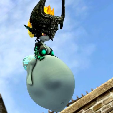 source filmmaker, the legend of zelda, midna, mobiustheice, absorption, absorption vore, ass expansion, belly expansion, big belly, breast expansion, death, digested, digestion, digestion noises, fatal vore