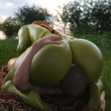 dreamworks, shrek, princess fiona, princess fiona (ogre), apone3d, 1girls, ass, bbw, big ass, big breasts, big butt, breasts, brown hair, chubby, crouching