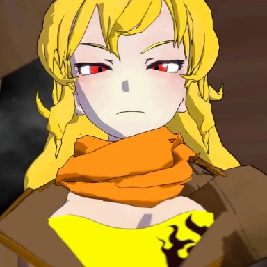 rooster teeth, rwby, blake belladonna, faunus, neo (rwby), yang xiao long, sfmslayer, anal, angry, angry sex, ass, black hair, blonde hair, breasts, clothed sex