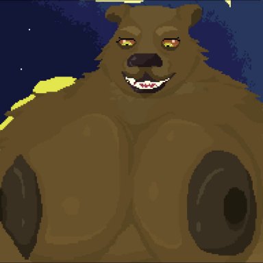 elden ring, runebear, shoestrang, bear, big ass, big breasts, cowgirl position, cum in pussy, cum inside, furry, giantess, huge ass, huge breasts, human on anthro, human on feral