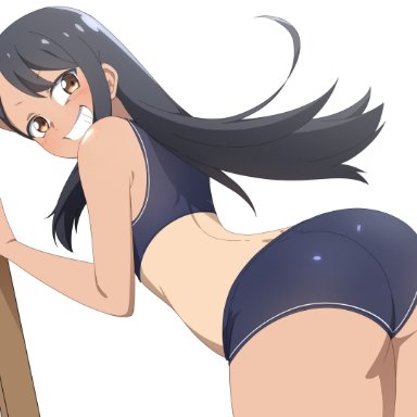 please don't bully me, nagatoro, hayase nagatoro, kdtwifi, 1girls, ass, ass focus, big ass, black hair, blush, brown eyes, clothed, clothing, female focus, female only, long hair