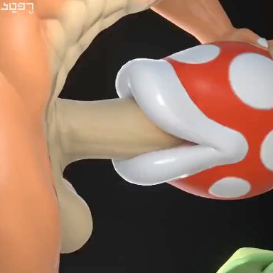 mario (series), pokemon, super smash bros., charizard, piranha plant, pok&#233;mon (species), pokemon (species), reptilligator, 1boy, balls, big lips, big penis, blowjob, dicksucking creature, male