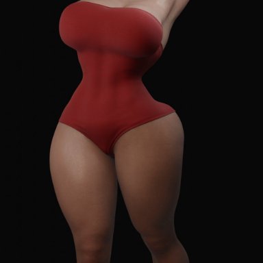 batman (series), dc, injustice 2, harley quinn, dubushine34, 1girls, 3d model, ass, big ass, big breasts, black background, breasts, feet, female, hands over head