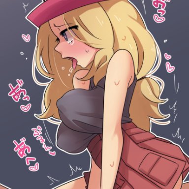 gamefreak, nintendo, pokemon, pokemon xy, serena (pokemon), serena (pokemon games), reona (mesuinupoke), 1girls, bouncing breasts, breasts, high resolution, highres