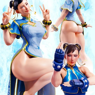 capcom, street fighter, street fighter 6, street fighter alpha 3, chun-li, mikadawn, 1girls, asian female, ass, ass focus, athletic, athletic female, big ass, big breasts, black hair