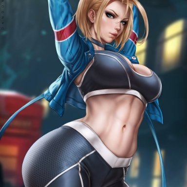 capcom, street fighter, street fighter 6, cammy white, dandon fuga, 1girls, athletic, athletic female, big breasts, breasts, british, british female, busty, chest, cleavage
