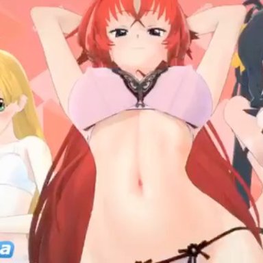 high school dxd, ppppu, akeno himejima, asia argento, rias gremory, anonbluna, mating press, twerking, animated, koikatsu, sound, tagme, video, watermark