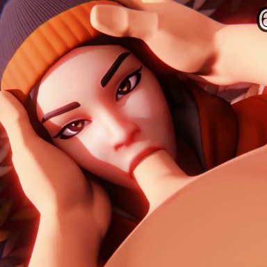 fortnite, sagan (fortnite), lapebr91, 1girls, blowjob, clothed female nude male, 3d, 3d (artwork), animated, sound, tagme, video