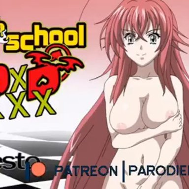 high school dxd, rias gremory, desto, parodieparadise, breasts, cowgirl position, cum, cum on breasts, cum on face, cum on hair, cum on thighs, nipples, nude, paizuri, penis