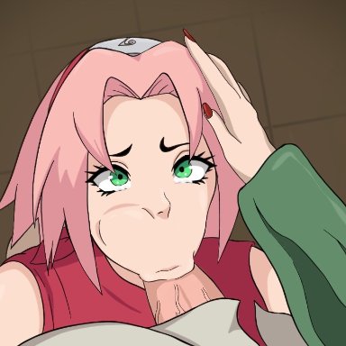 naruto, naruto (series), naruto shippuden, sakura haruno, tsunade, afrobull, biscuitsama, 1futa, 1girls, adult, adult and teenager, age difference, blowjob, bottomless, bottomless female