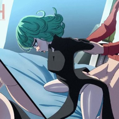 one-punch man, saitama, tatsumaki, jxh33, 1boy, 1girls, clothing, duo, erect penis, erection, female, female penetrated, penis, sex, small breasts