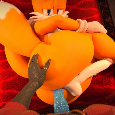 sega, sonic (series), sonic the hedgehog (series), tails, thunder (fortnite), twitchyanimation, 2 tails, 5 fingers, anal, anal sex, anthro, anthro on anthro, anthro penetrated, anthro penetrating, anthro penetrating anthro