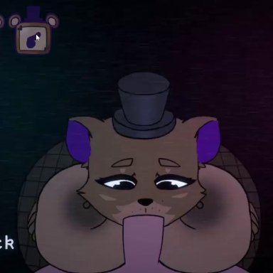 five nights at freddy's, five nights at fuzzboob's, bonnie (fnaf), chica (fnaf), foxy (fnaf), freddy (fnaf), golden freddy (fnaf), glazed (artist), anal, anthro, blowjob, cum in ass, cum in mouth, cum in pussy, footjob