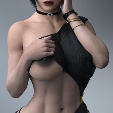 capcom, resident evil, resident evil 4, resident evil 4 remake, ada wong, ada wong (adriana), cga3d, erotichris, 1girls, abs, asian, asian female, ass, belly button piercing, big ass