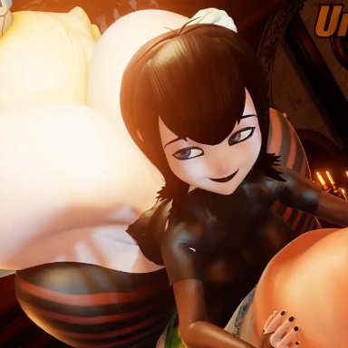 hotel transylvania, mario (series), nintendo, sony pictures animation, mavis dracula, princess rosalina, mimihungva, unski113d, 1futa, 1girls, ass on face, big ass, big penis, black hair, black lipstick