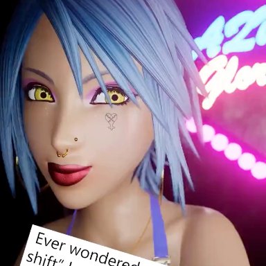 kingdom hearts, aqua (kingdom hearts), artist request, ahe gao, blue hair, dark-skinned male, glory hole, multiple boys, penis, 3d, animated, sound, tagme, video