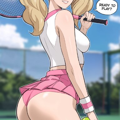 atlus, persona, persona 5, ann takamaki, lepypepy, 1girls, ass, blonde hair, breasts, bubble butt, female, green eyes, hat, large ass, large breasts