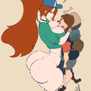 disney, disney channel, gravity falls, dipper pines, wendy corduroy, henrik-drake, hhammerh, secretaccount57, 1boy, 1boy1girl, 1girls, age difference, ass, athletic, between breasts