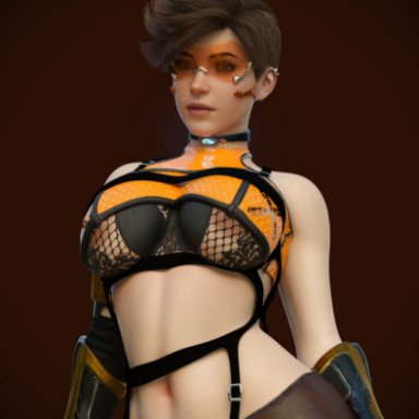 blizzard entertainment, overwatch, overwatch 2, lena oxton, tracer, rude frog, 1girls, ass, athletic, athletic female, big ass, big breasts, bottom heavy, breasts, british