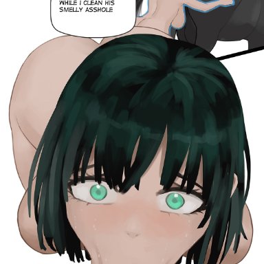 one-punch man, fubuki (one-punch man), cheezebawls, 1animal, 1girls, anilingus, anilingus from female, ass on face, beast rimming, female rimming animal, horse, implied scat, large breasts, nude, nude female