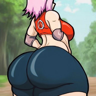 naruto, naruto (series), naruto shippuden, shounen jump, twitter, weekly shonen jump, haruno sakura, sakura haruno, biggy deez, 1girls, 20s, asian, asian female, ass, ass bigger than head