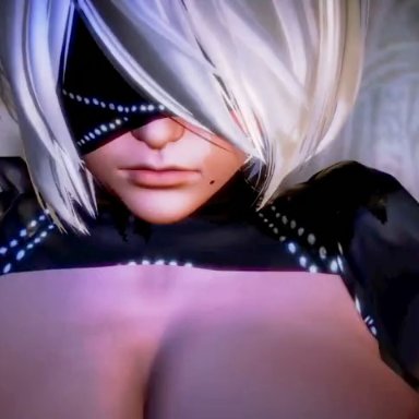 nier: automata, yorha 2b, paco669, big breasts, bouncing breasts, cum in pussy, cum inside, pov, spread legs, thighhighs, vaginal penetration, video, video games, 3d, animated