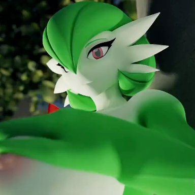 pokemon, gardevoir, pok&#233;mon (species), sfmoclock, 1futa, ass, balls, big ass, big balls, big breasts, big butt, big penis, big testicles, breasts, full-package futanari