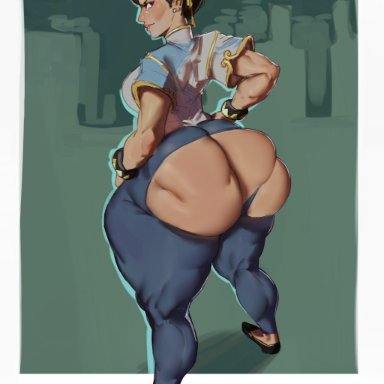 capcom, street fighter, street fighter 6, street fighter iv, street fighter v, chun-li, non navi, 1girls, asian, asian female, big ass, chinese clothes, female, female focus, female only