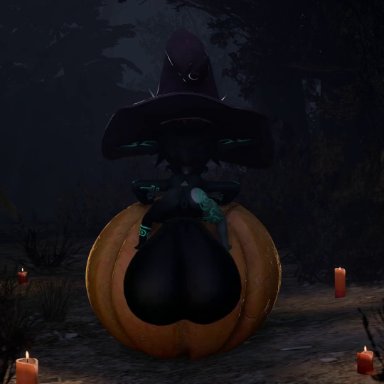 halloween, hyrule warriors, nintendo, the legend of zelda, twilight princess, midna, twili, rask9000, 1futa, backsack, balls, big balls, big penis, cum, cum inside