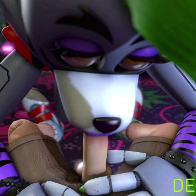 five nights at freddy's, pixiv, scottgames, gregory (fnaf), roxanne wolf (fnaf), deaddym, animatronic, blowjob, boosty, deepthroat, duo, fanbox, fellatio, female, furry