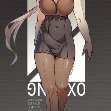 original, oc, oxlong (sulcate), sulcate, 1futa, animal ears, beauty mark, beauty mark on breasts, belly button, big breasts, big bulge, big penis, blush, blushing, breasts